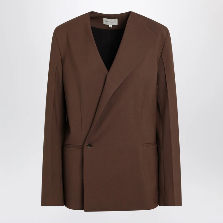 LouLou De Saison - Brown double-breasted wool jacket