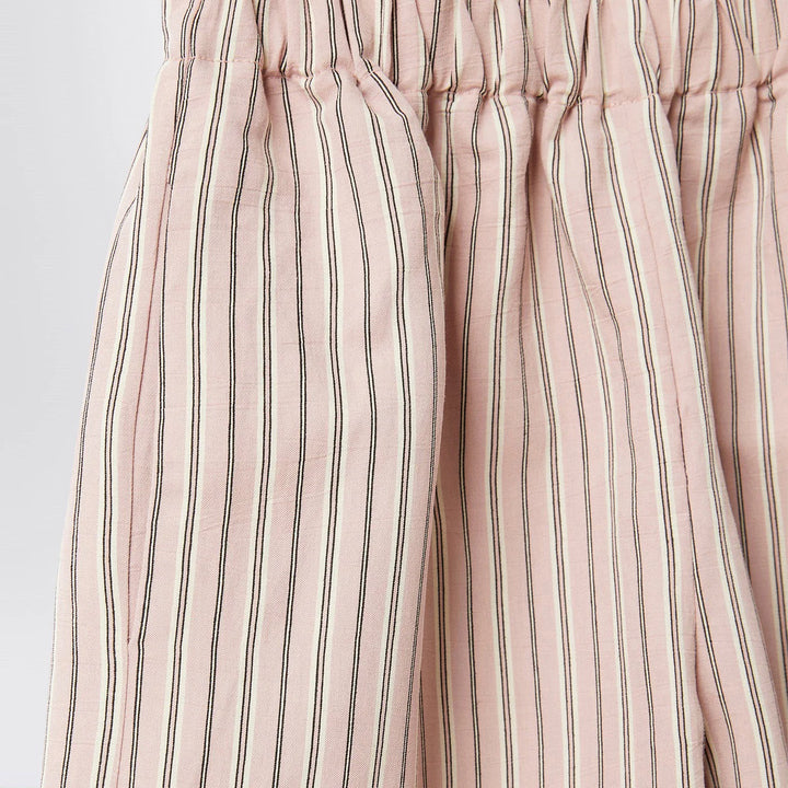 Il Gufo - Blush pink striped outfit