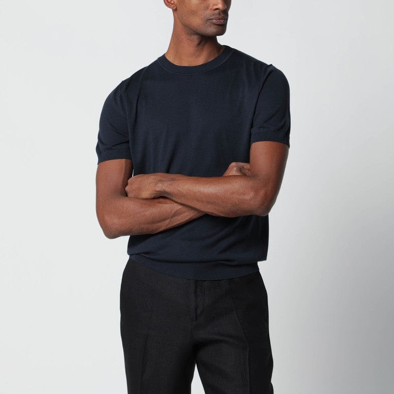 Shirts & Tops Lardini - Blue wool-blend knit - XL Brand