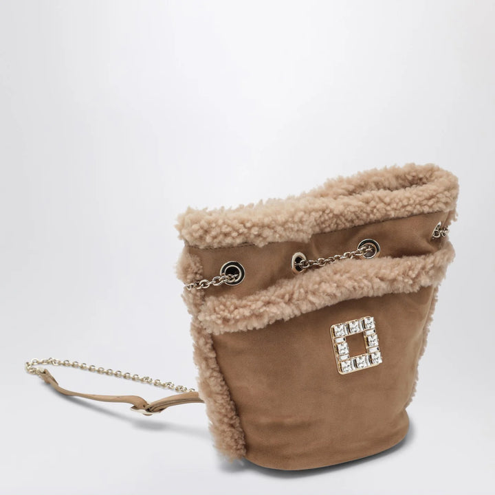 ROGER VIVIER - Très Vivier backpack in suede and shearling