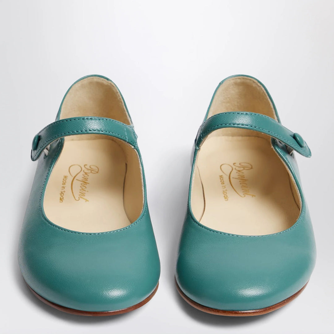 Bonpoint - Ella ballet flats in slate green leather