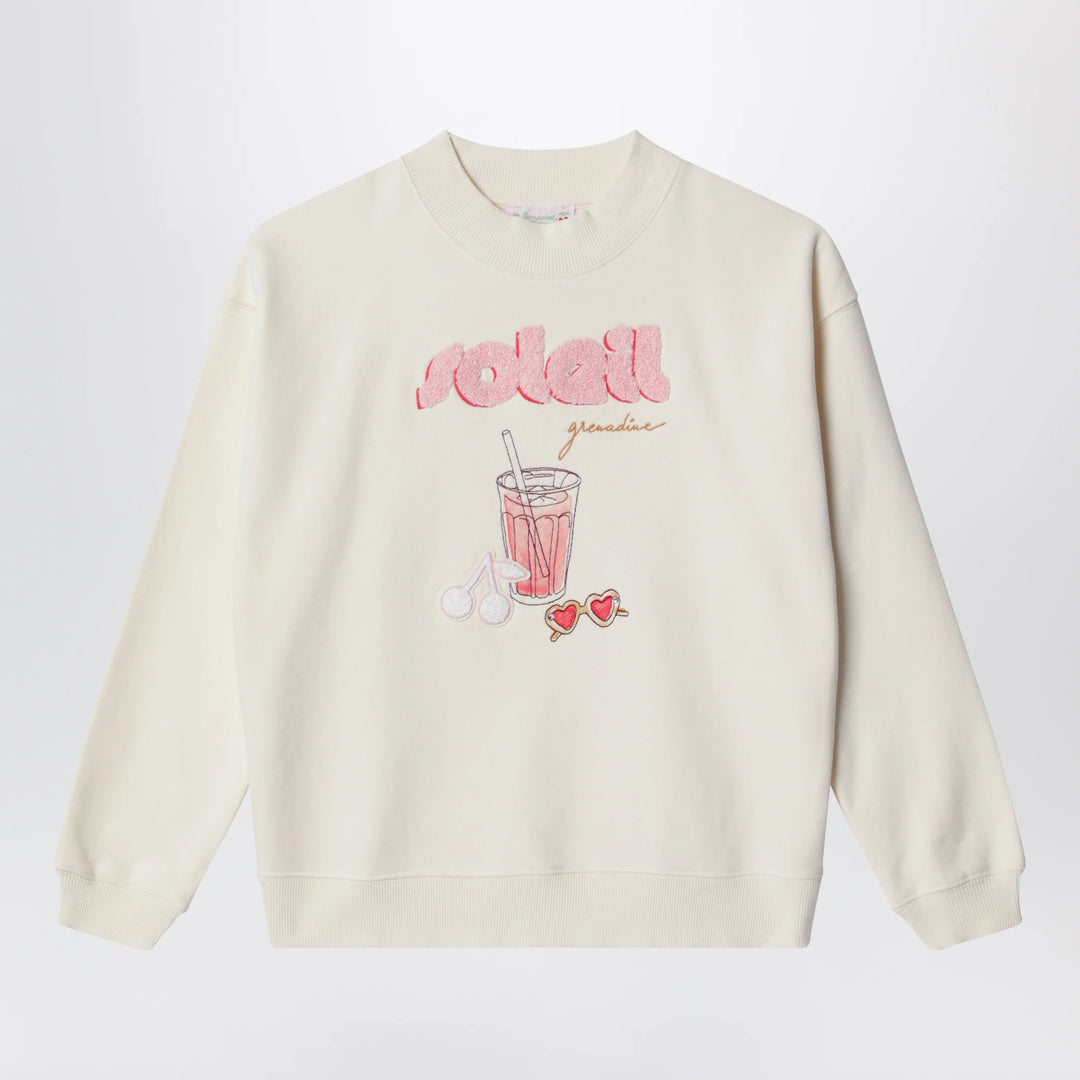 Bonpoint - Écru cotton sweatshirt