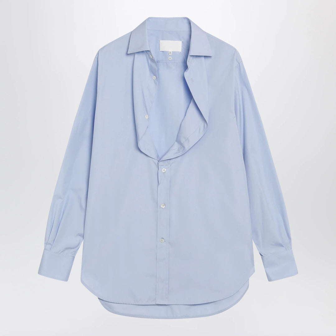 Maison Margiela - Light blue blouse with folded collar