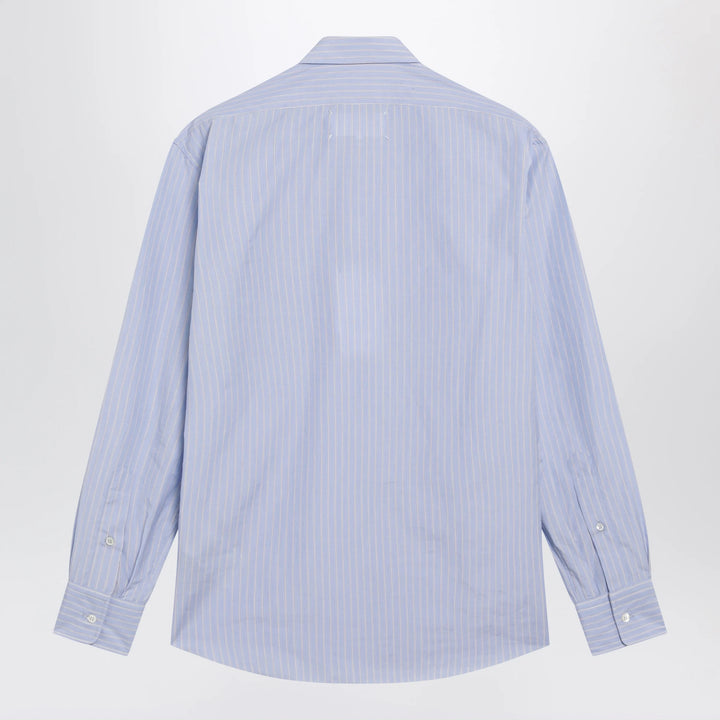 Maison Margiela - Striped shirt in light blue cotton
