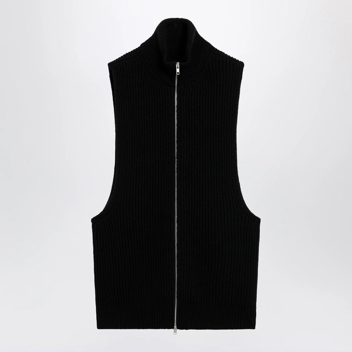 MM6 Maison Margiela - Black wool zip vest