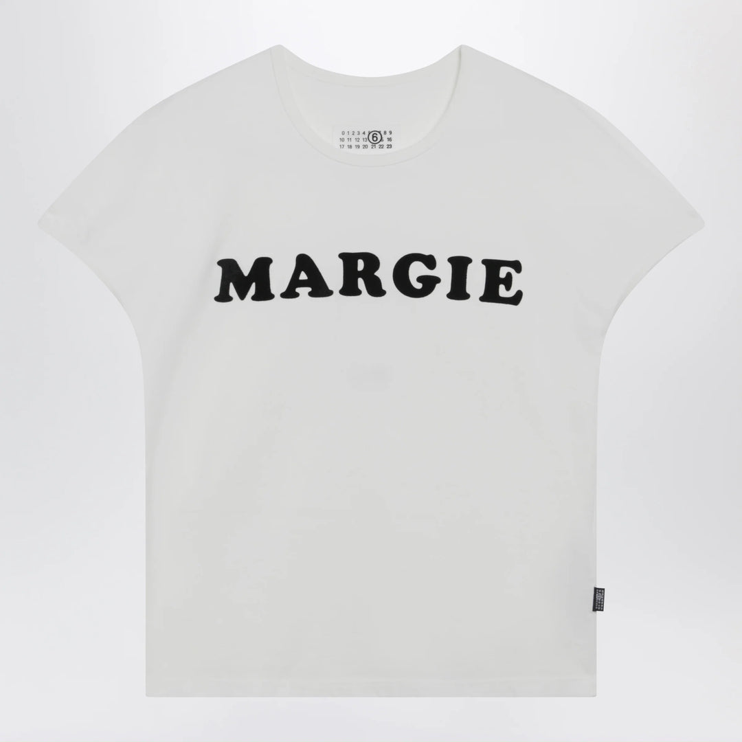 MM6 Maison Margiela - Vintage jersey cotton T-shirt in white