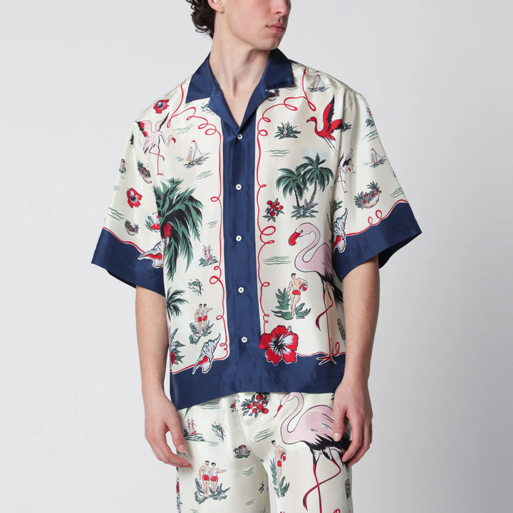 Dsquared2 - Aloha Souvenir silk bowling shirt in multicolor