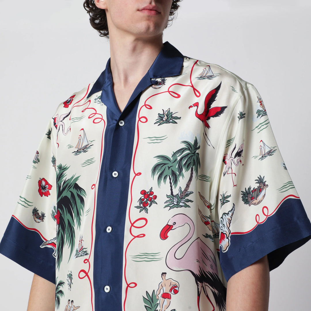 Dsquared2 - Aloha Souvenir silk bowling shirt in multicolor