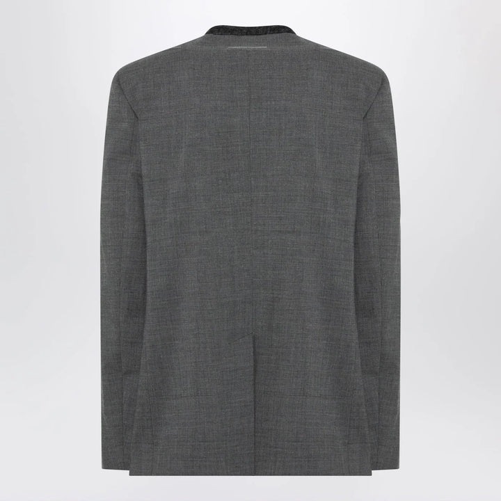 MM6 Maison Margiela - Grey mélange wool-blend jacket