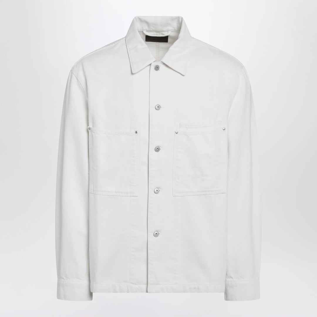 LEMAIRE - White denim shirt jacket
