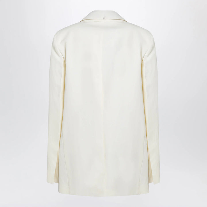 Sportmax - Double-collar blazer in viscose blend, yellow