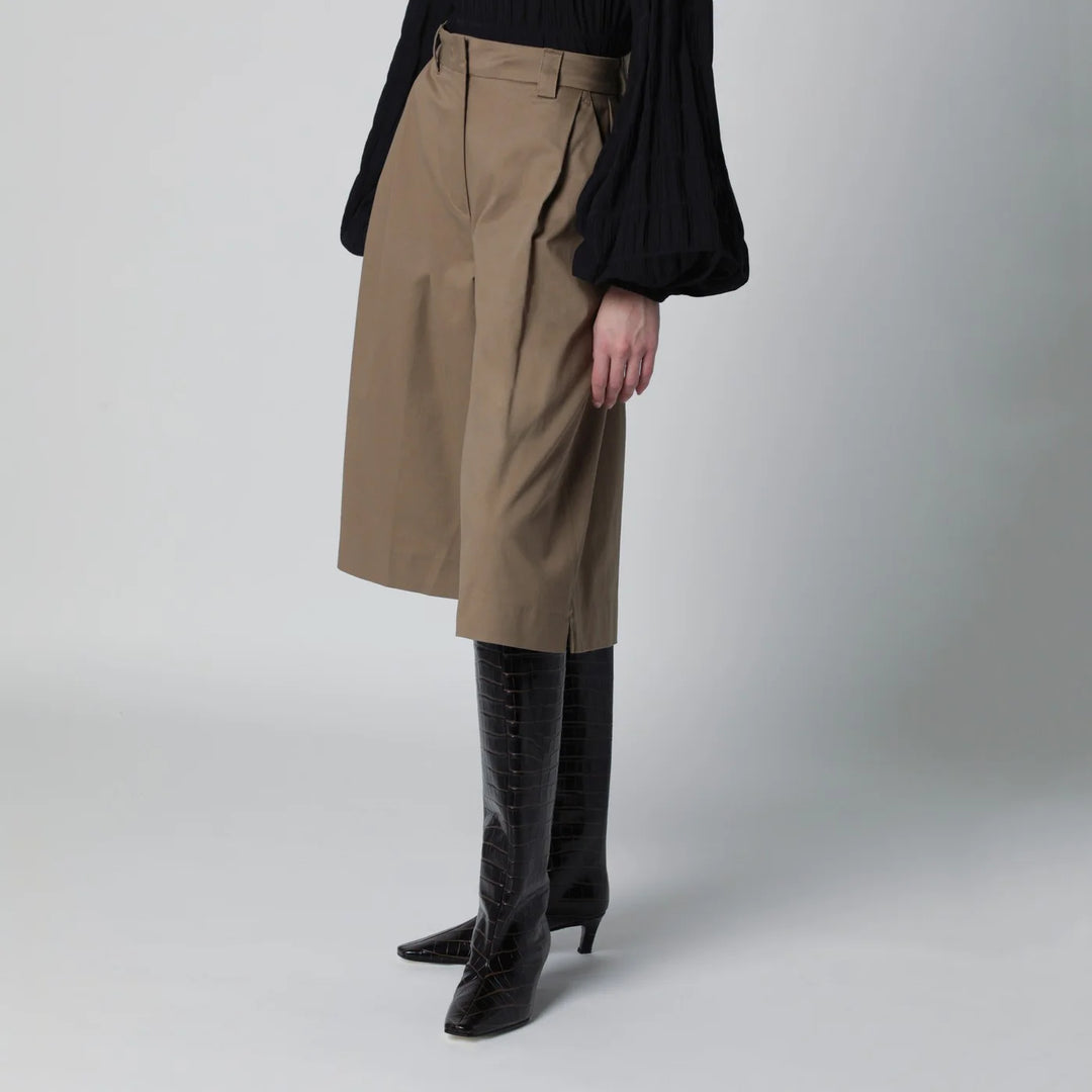 TheLatest - Cognac cotton Dakota bermuda shorts