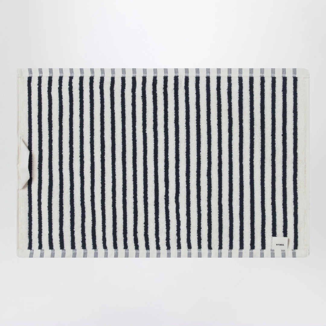 Tekla - White striped guest towel 30x50