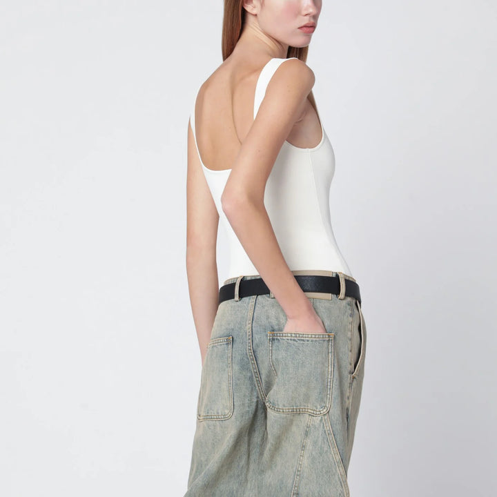 Entire Studios - White viscose-blend top