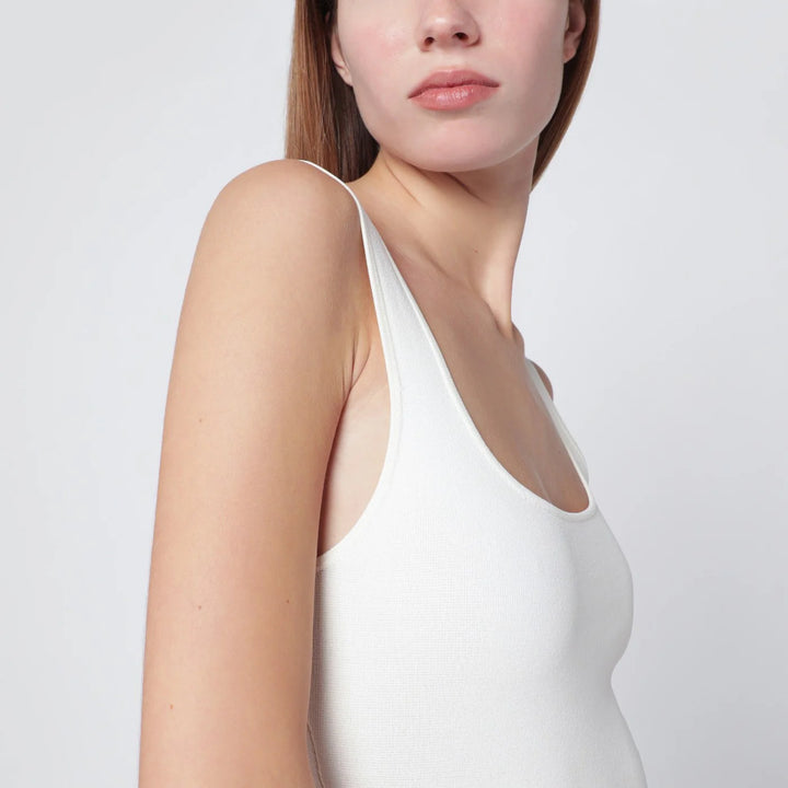 Entire Studios - White viscose-blend top