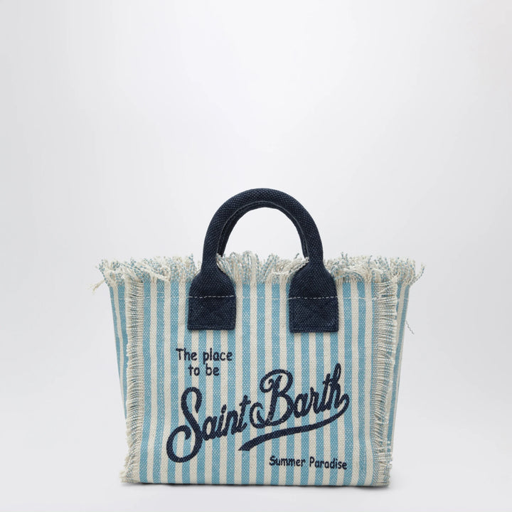 MC2 Saint Barth - Colette striped white/light blue bag