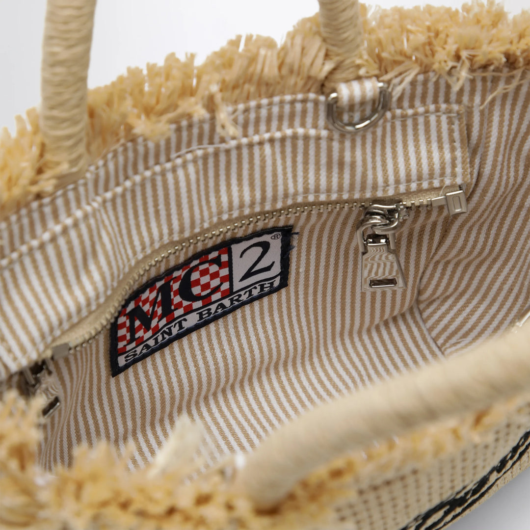 MC2 Saint Barth - Small Colette bag in straw-effect fabric