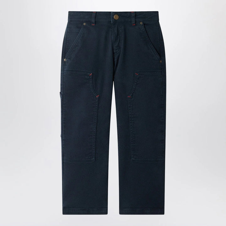 Bonpoint - Ewann navy blue cotton trousers