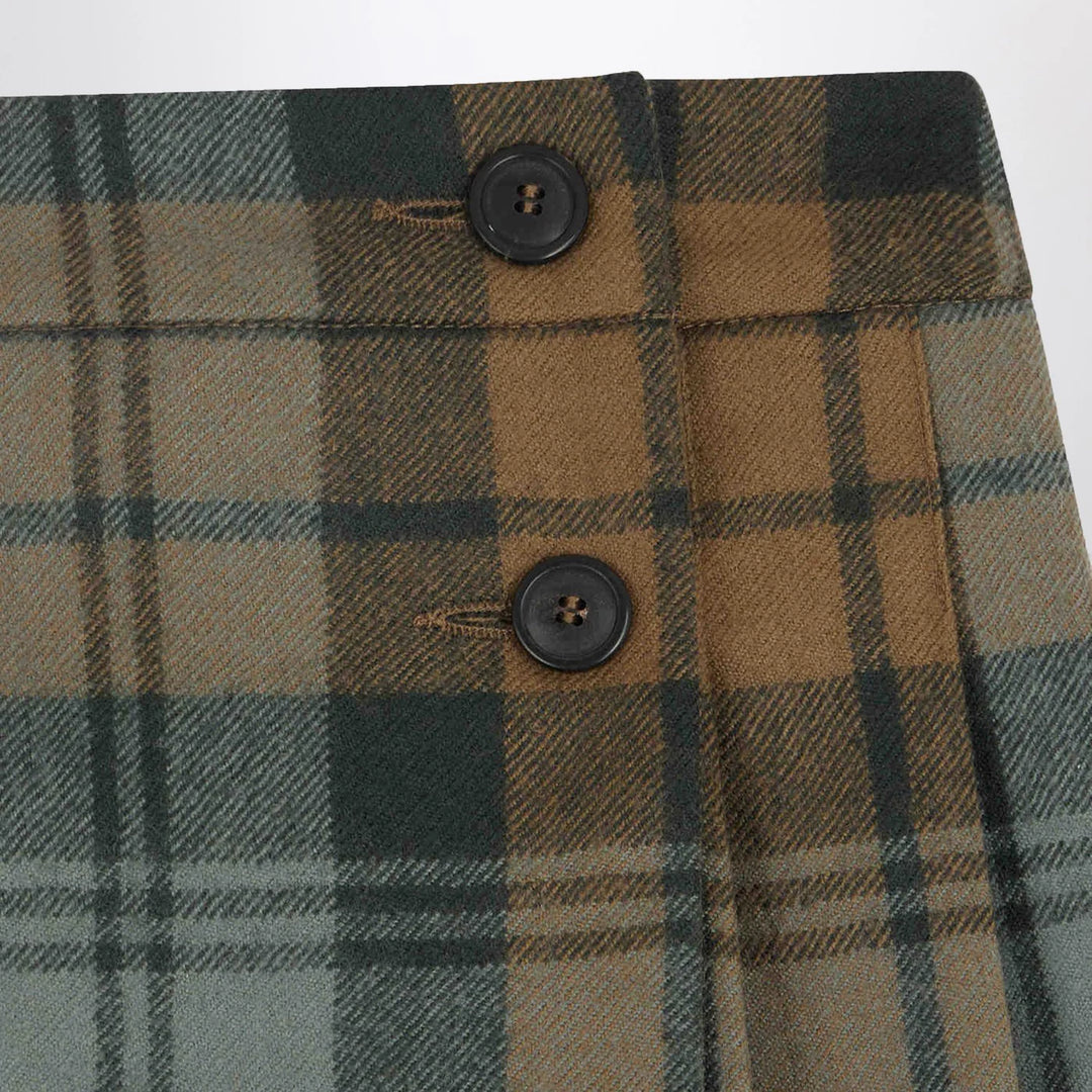 Bonpoint - Talissa kilt skirt in wool with check pattern