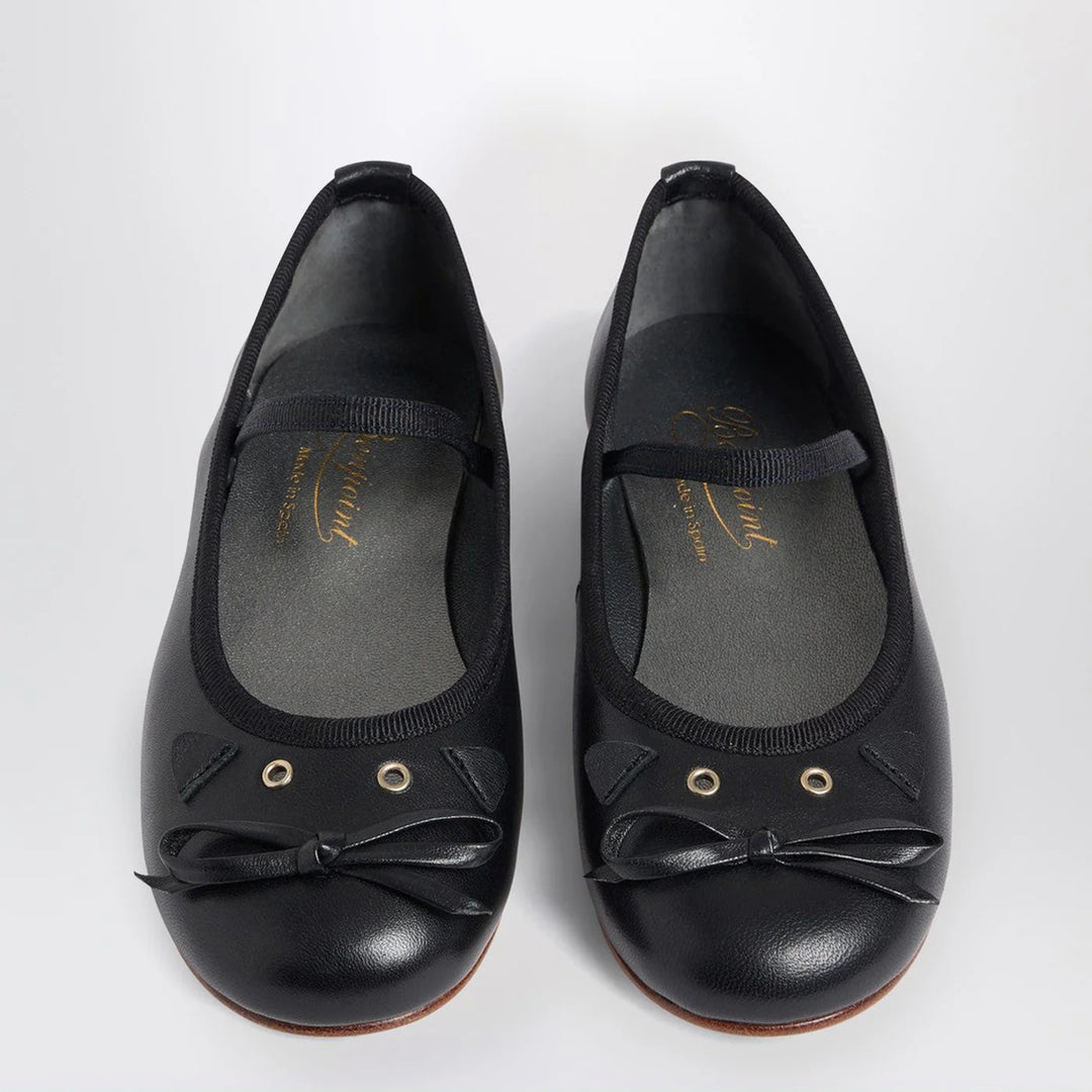 Joie black leather ballet flats