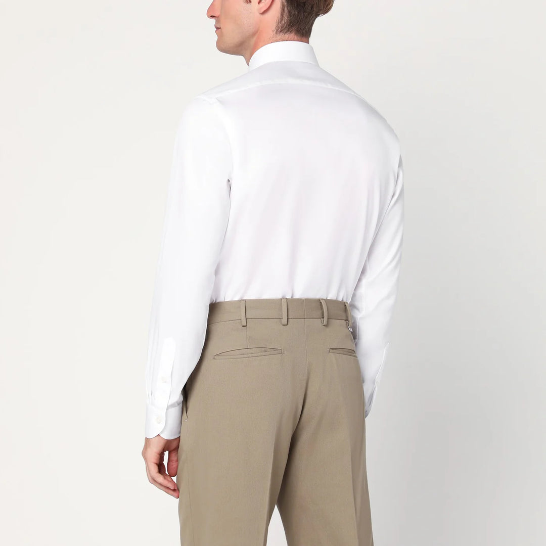 XACUS - White Travel cotton shirt
