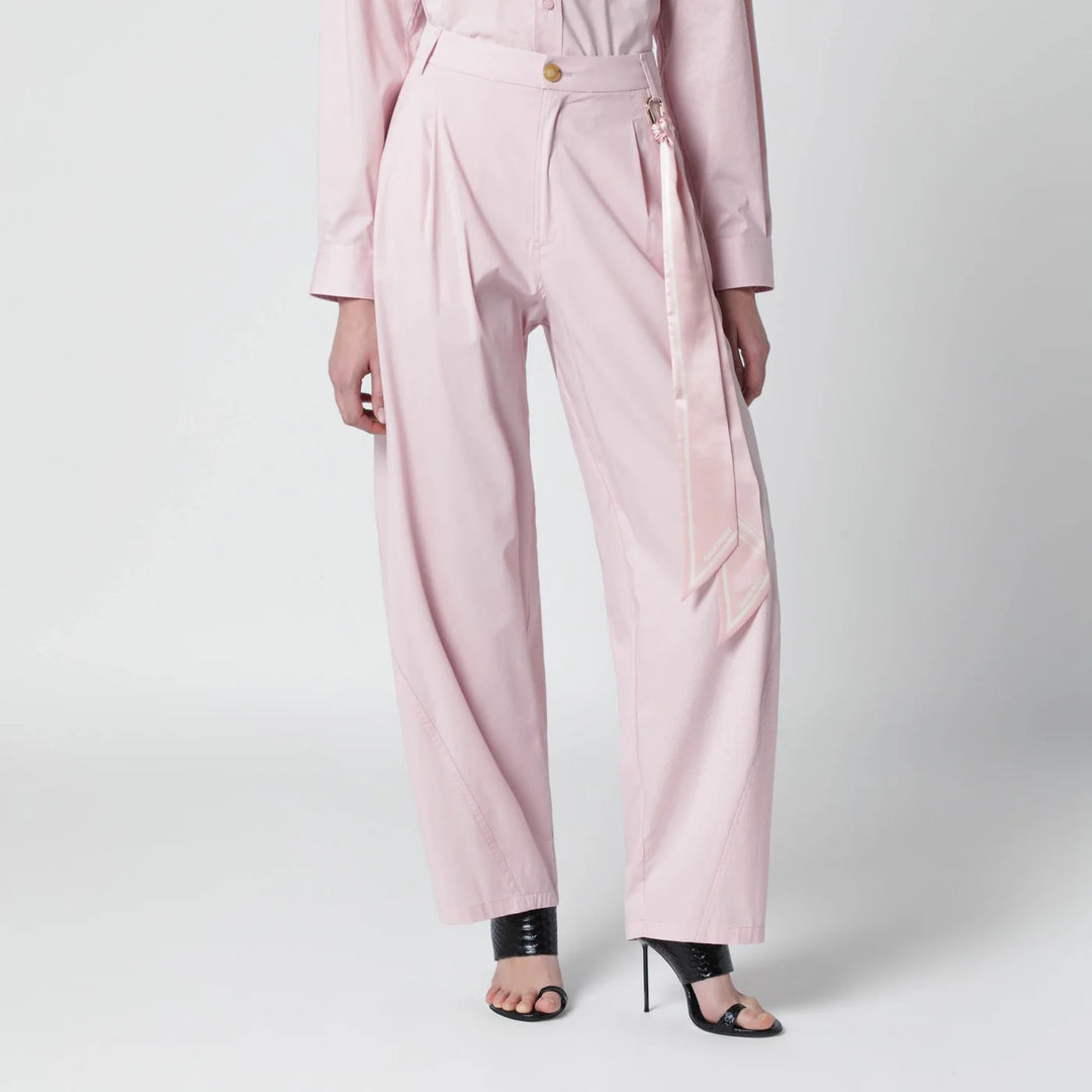 DARKPARK - Pink cotton trousers