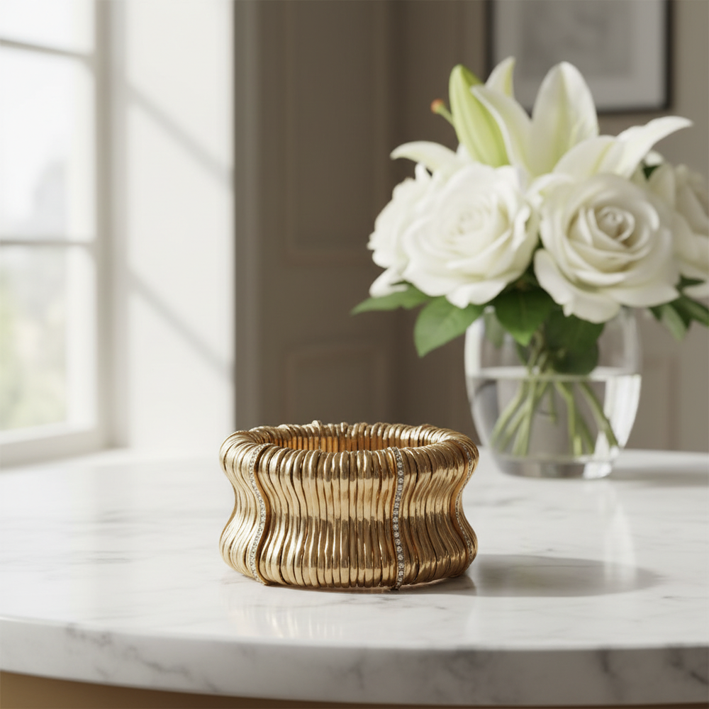 Allegra Bracelet – Marble & Flowers
