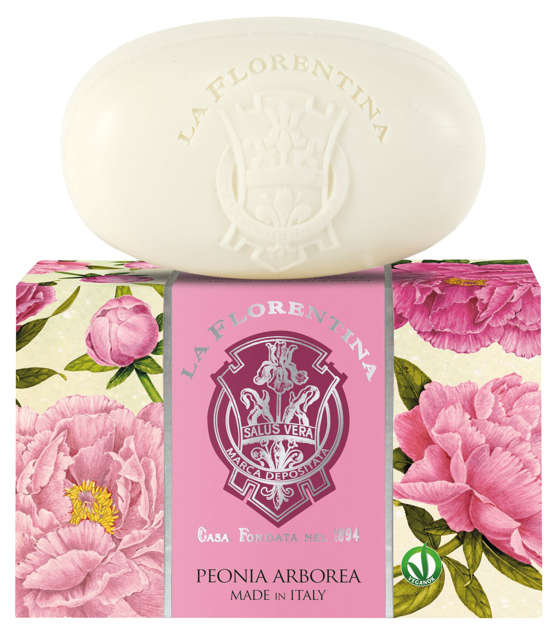 La Florentina 200g Set of 3 Bar Soaps La Florentina Arboreal Peony Set of 3 Oval Soap 300g Brand