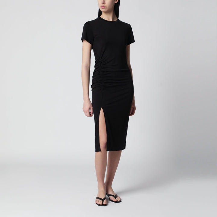 Apparel &amp; Accessories ANINE BING - Vida midi dress in stretch jersey black Brand