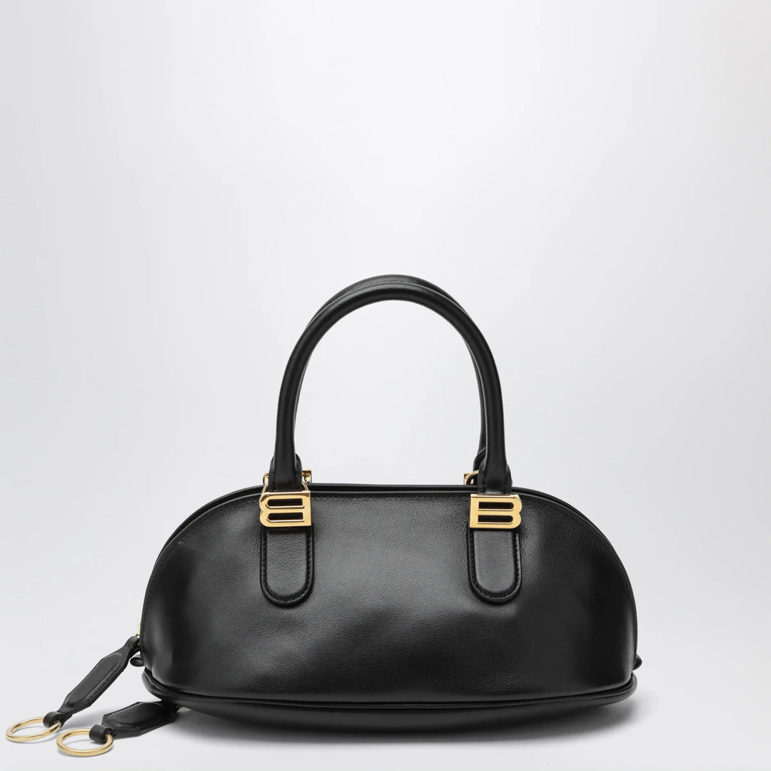 Balenciaga - Bolero Mini bowling bag in black leather Brand Apparel & Accessories TU