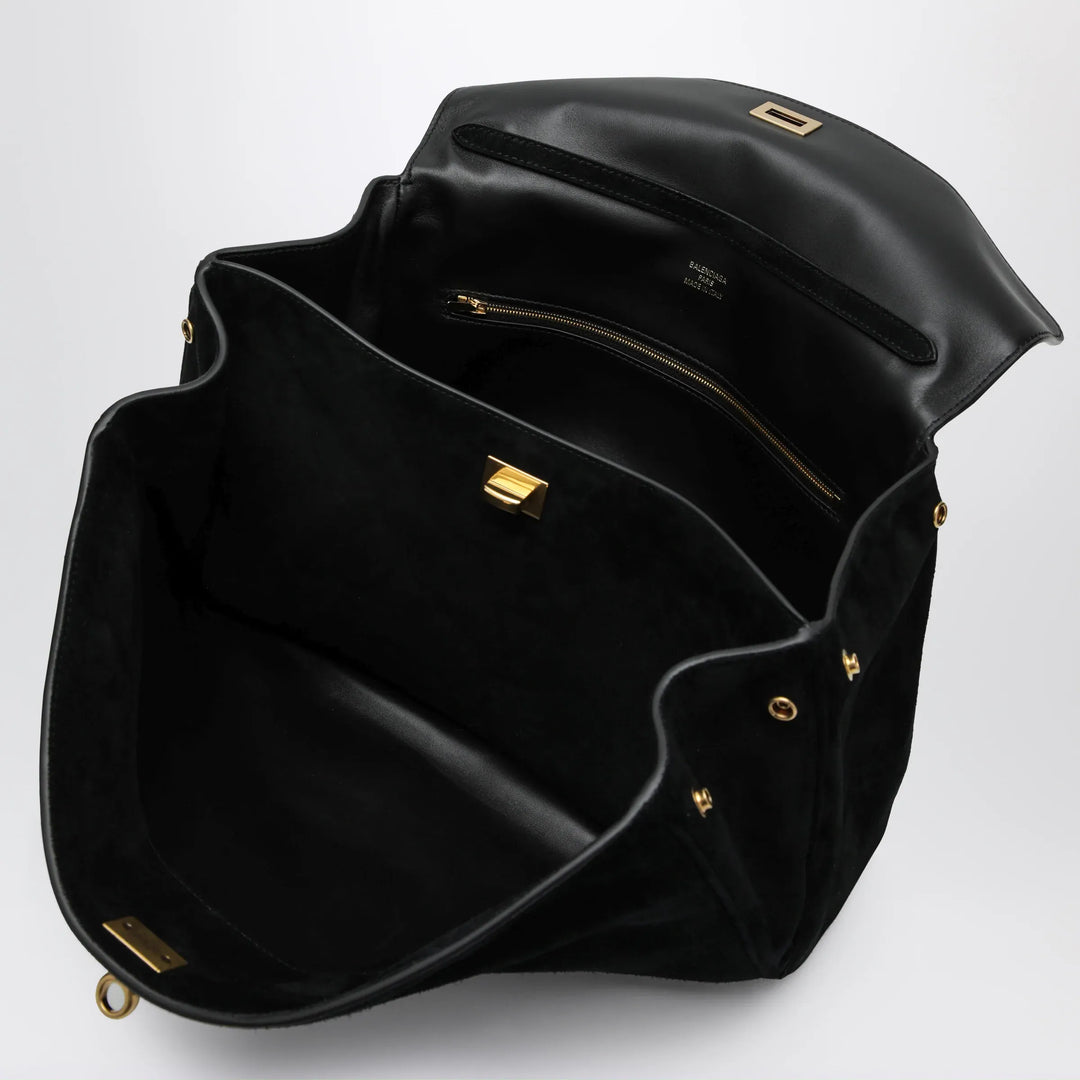 Balenciaga - Medium Rodeo bag in suede calfskin, black Brand Apparel &amp; Accessories TU