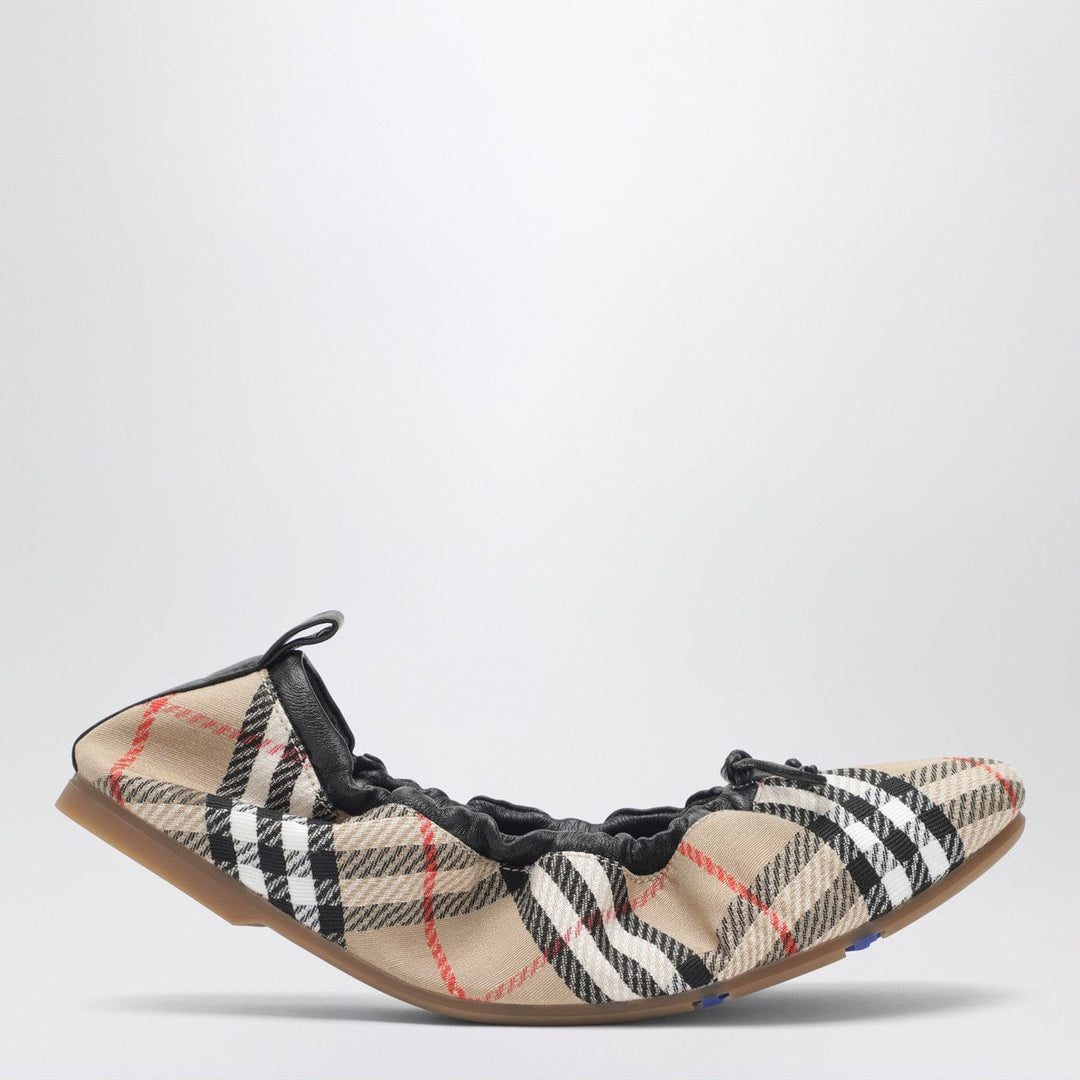 Apparel & Accessories Burberry - Fawn Check ballet flats beige Brand