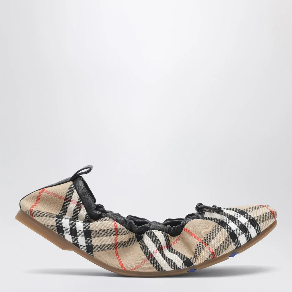 Burberry - Fawn Check ballet flats beige Brand Apparel & Accessories 36 IT