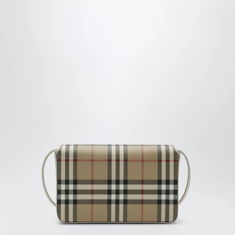 Burberry - White Hampshire bag with Check pattern Brand Apparel & Accessories TU