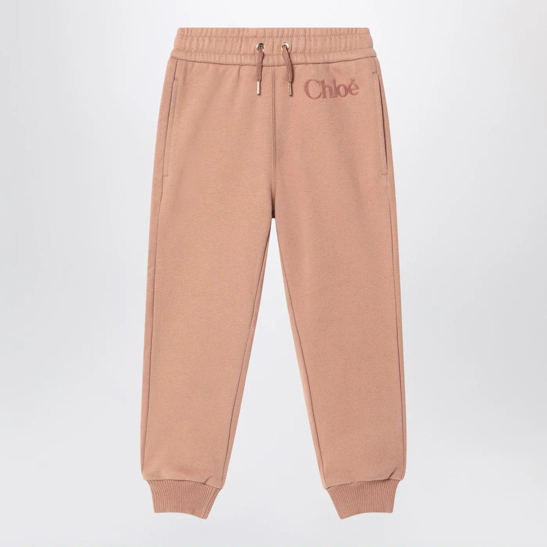 Chloé - Antique pink joggers with logo Brand Apparel &amp; Accessories 4
