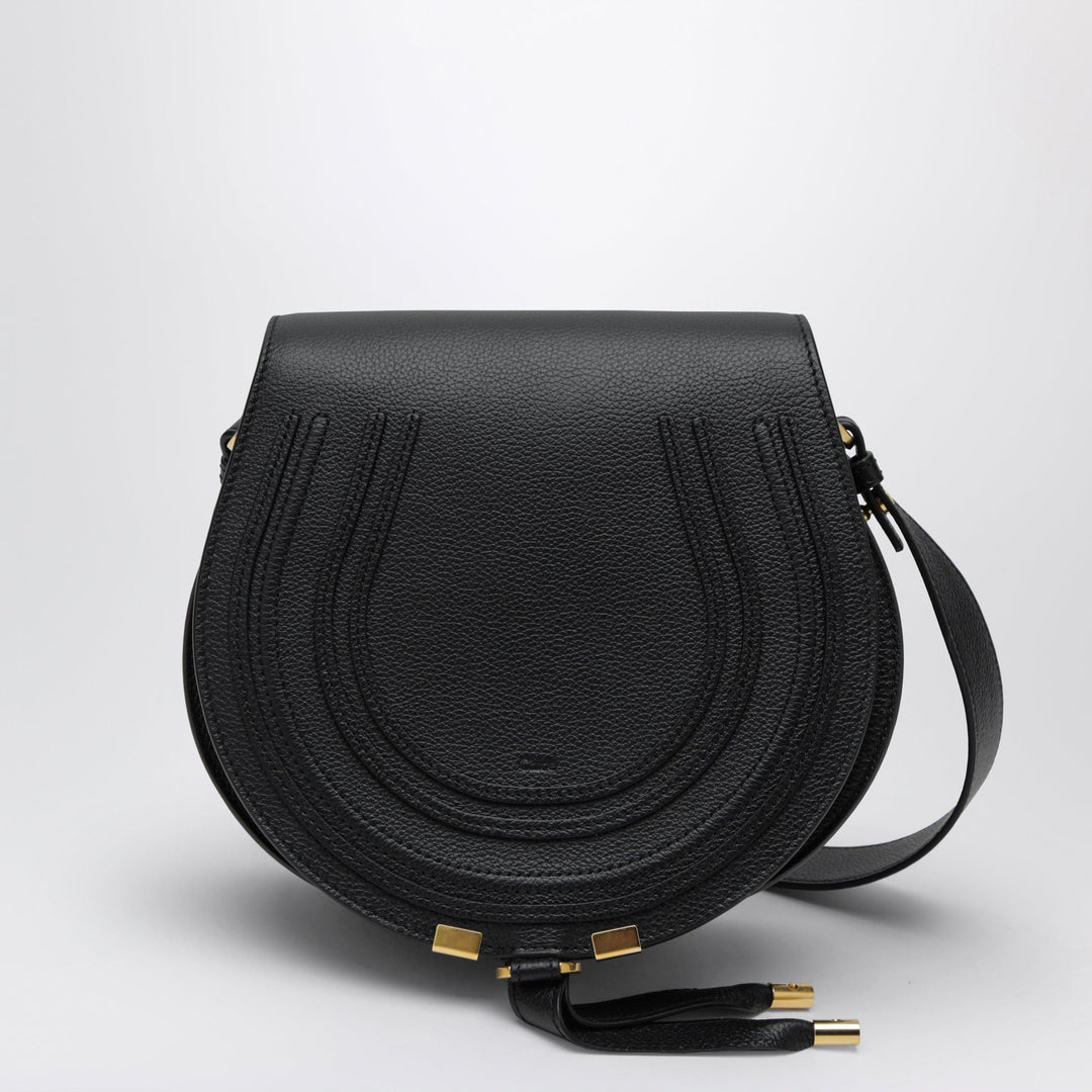 Apparel &amp; Accessories TU Chloé - Black Saddle Marcie bag in grained leather Brand