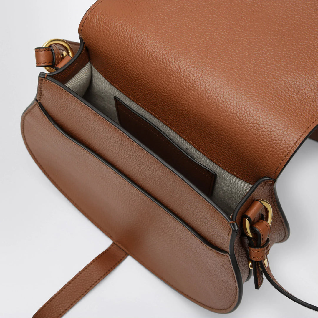 Chloé - Brown Saddle Marcie bag in grained leather Brand Apparel &amp; Accessories TU