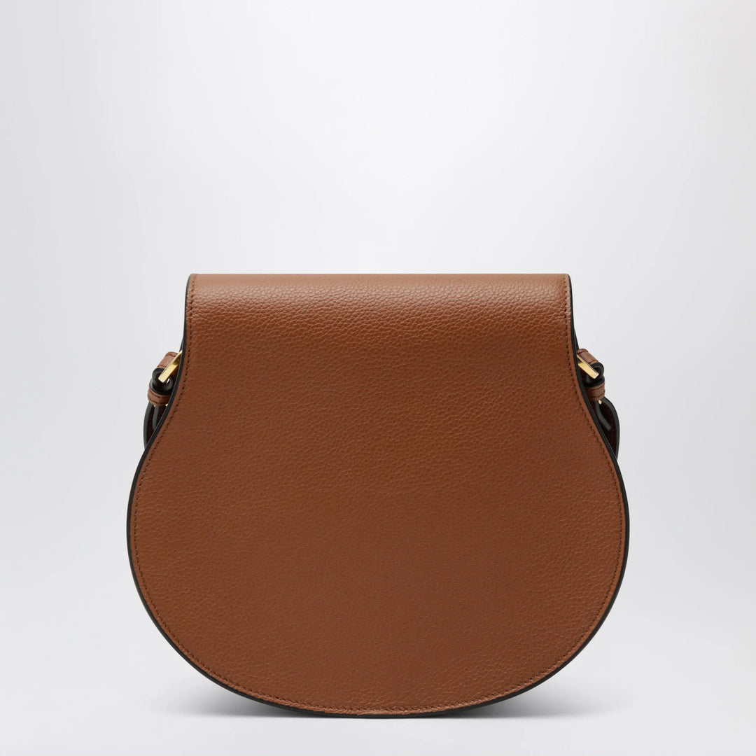 Chloé - Brown Saddle Marcie bag in grained leather Brand Apparel &amp; Accessories TU