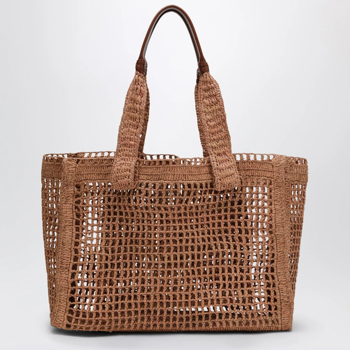 Chloé - East-West Summer Banana Tote Bag Summery Beige in Raffia Brand Apparel &amp; Accessories TU