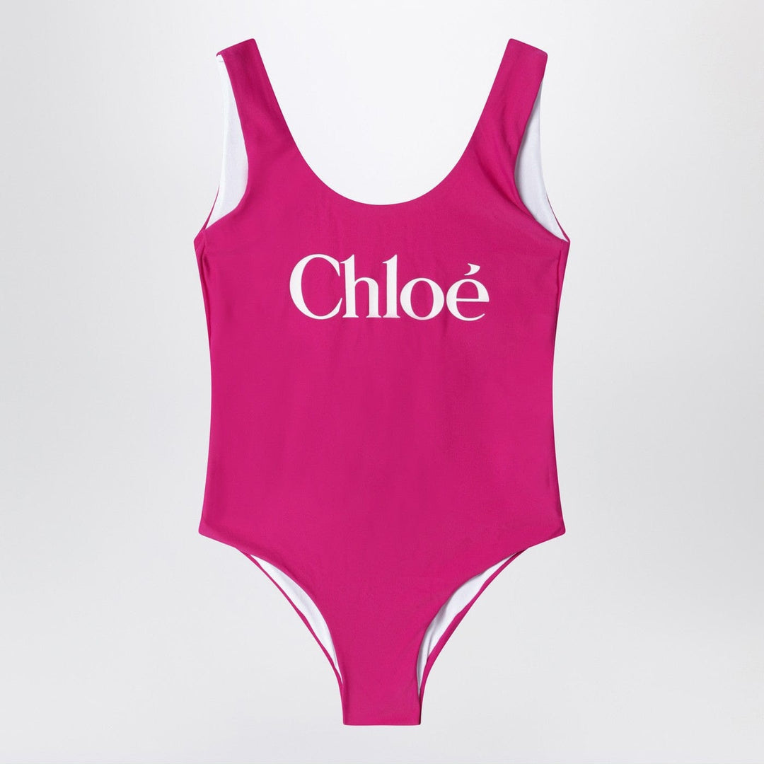 Apparel &amp; Accessories Chloé - Fuchsia swimsuit with logo Brand