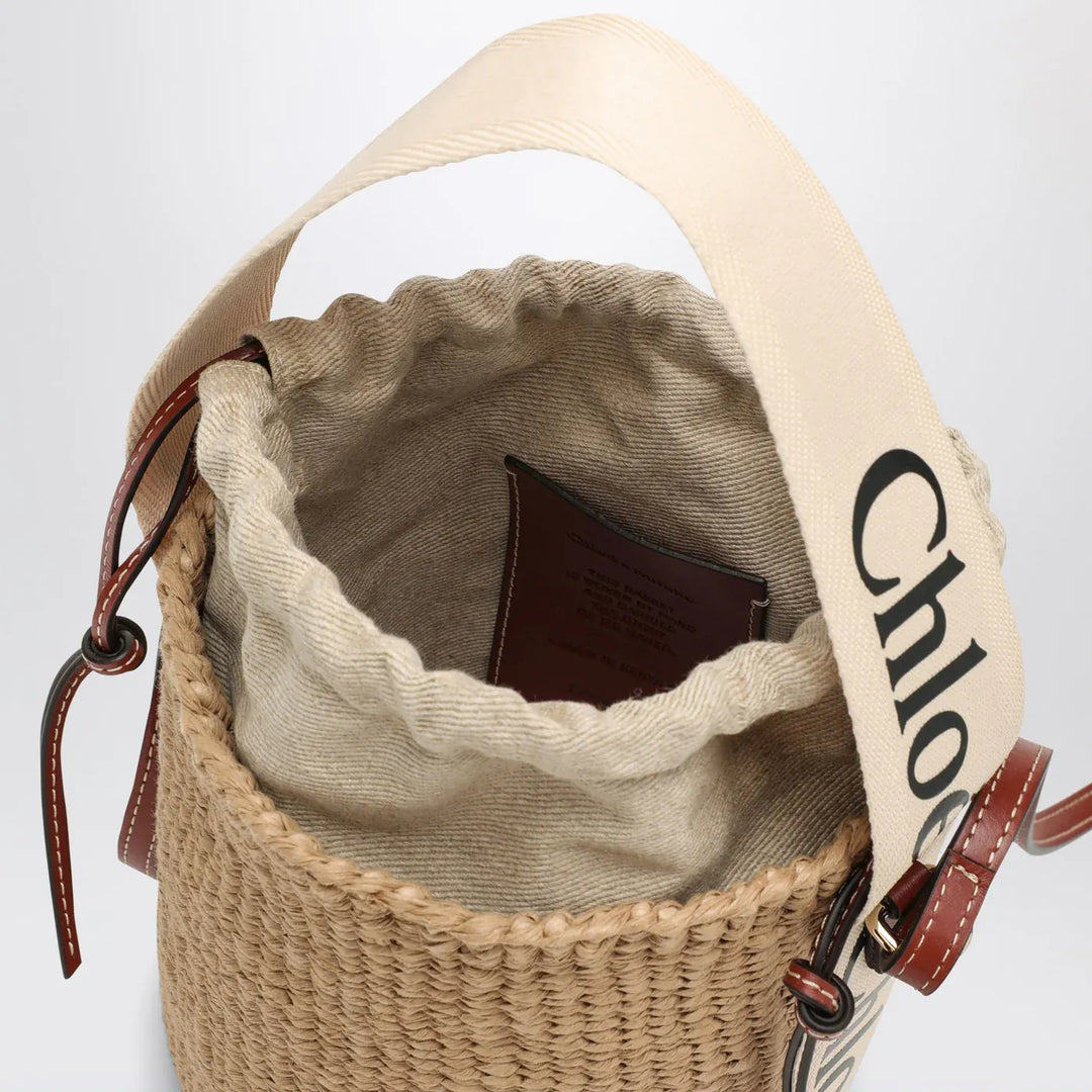Chloé - Small Woody raffia bucket bag Brand Apparel &amp; Accessories TU