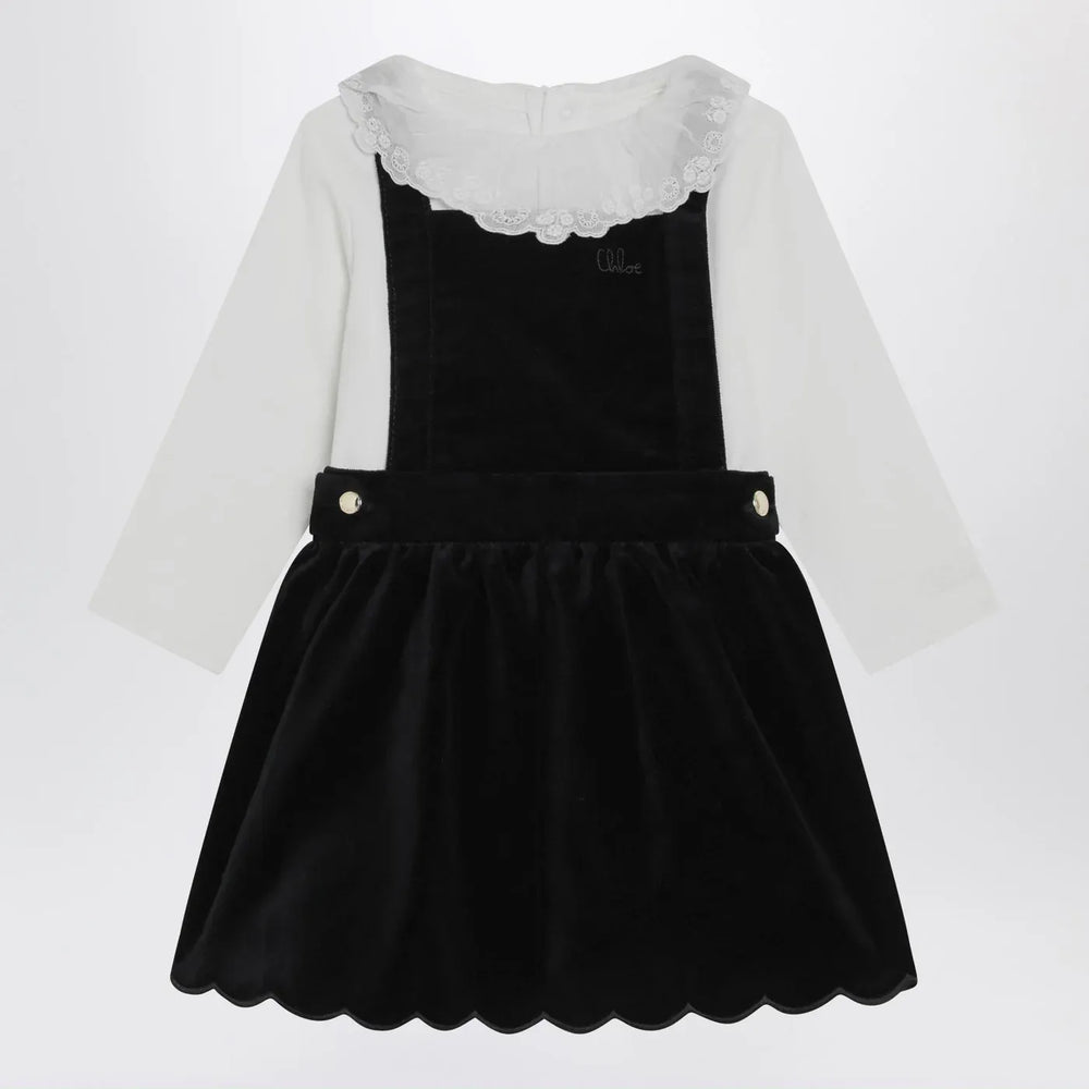 Chloé - White and blue velvet dress Brand Apparel & Accessories 2A