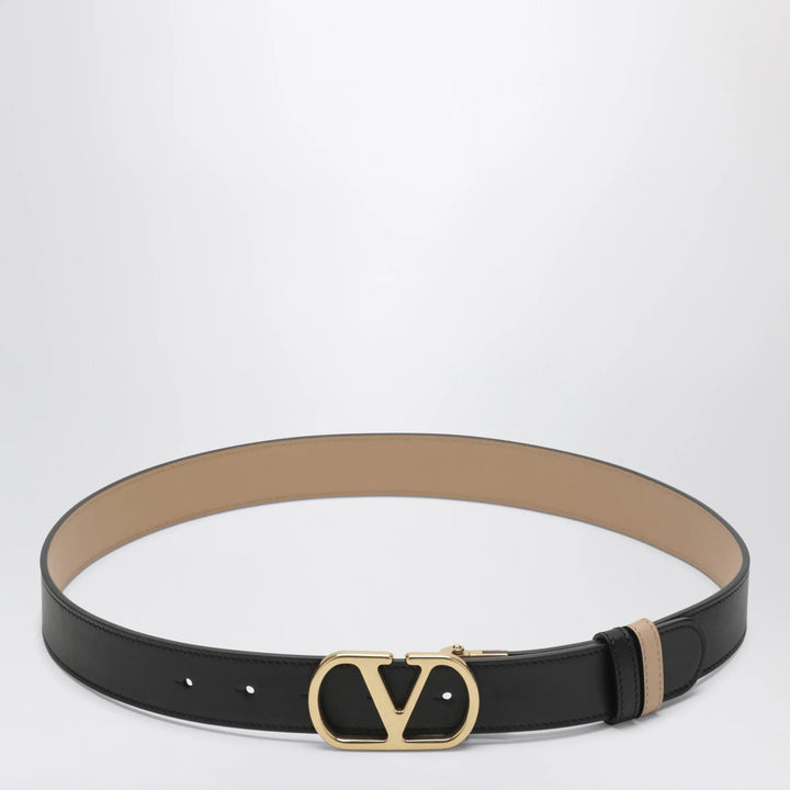 Valentino Garavani - Black/Pink reversible VLogo Signature belt Brand Apparel &amp; Accessories > Clothing Accessories > Belts