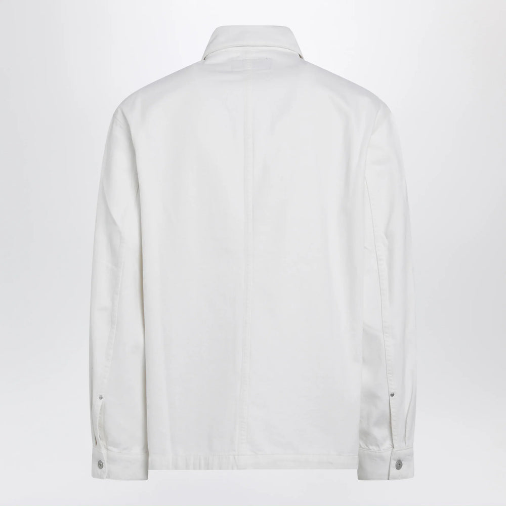 LEMAIRE - White denim shirt jacket Brand Apparel & Accessories > Clothing > Outerwear > Coats & Jackets