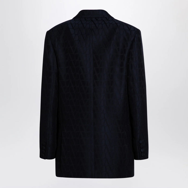Valentino - Navy blue double-breasted jacket Toile Iconographe Brand Apparel &amp; Accessories > Clothing > Outerwear > Coats &amp; Jackets 40  IT
