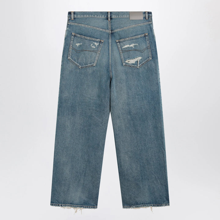 Balenciaga - Baggy jeans in blue cotton denim Brand Apparel &amp; Accessories > Clothing > Pants
