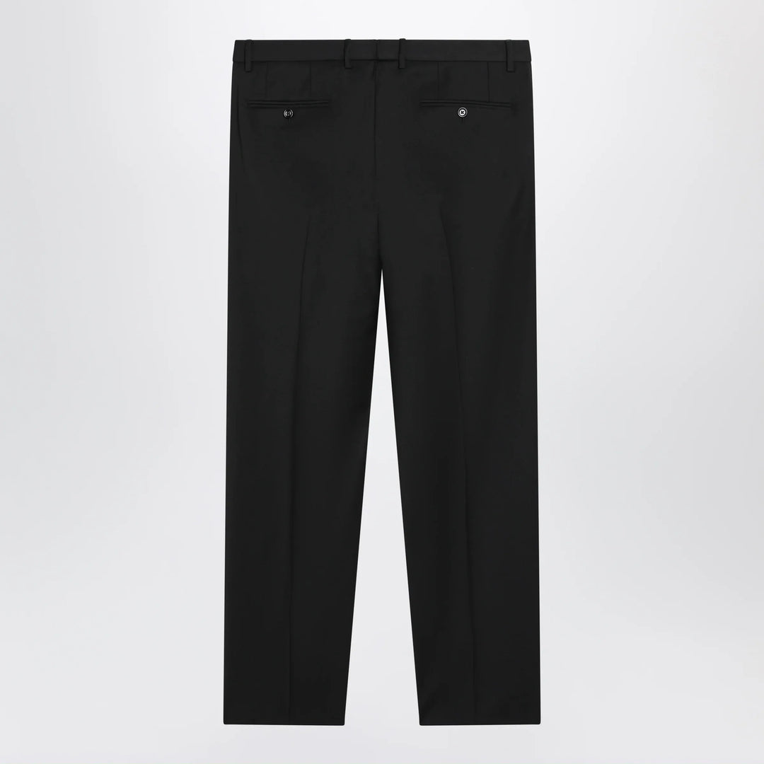 Dolce&amp;Gabbana - Tapered pleated wool-blend trousers in black Brand Apparel &amp; Accessories > Clothing > Pants 50 IT