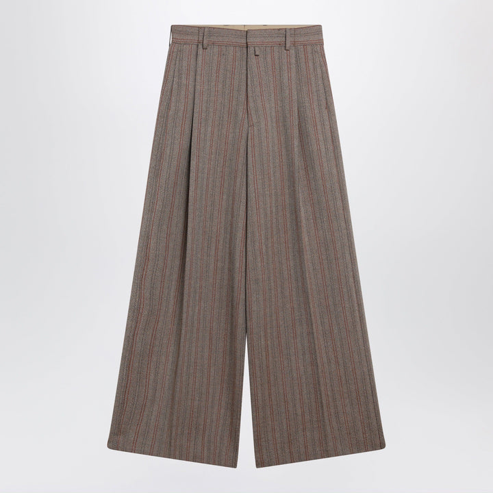 Dries Van Noten - Wide-leg pinstripe wool trousers Brand Apparel &amp; Accessories > Clothing > Pants 46 IT
