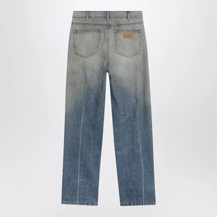 MM6 Maison Margiela - Mid-blue washed-effect denim jeans Brand Apparel &amp; Accessories > Clothing > Pants