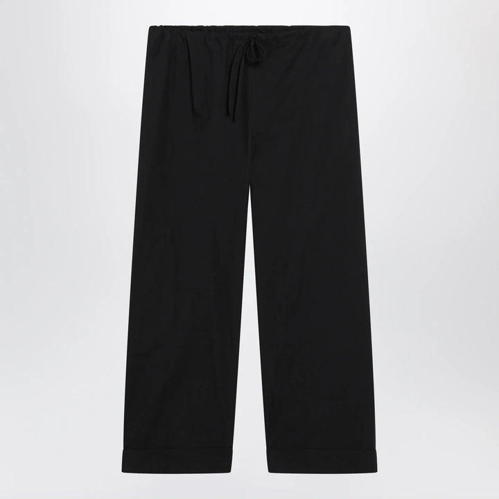 The Row - Low-rise relaxed-fit cotton poplin trousers in black Brand Apparel &amp; Accessories > Clothing > Pants 6 US